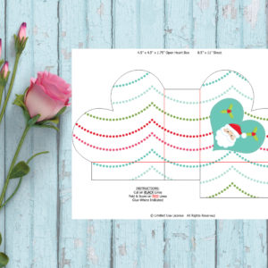 Christmas-Heart Shape Favor Box-Garland