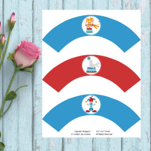 Circus-Cupcake Wrapper 1