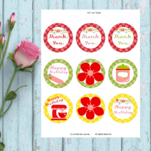 Baking Party-Cupcake Topper