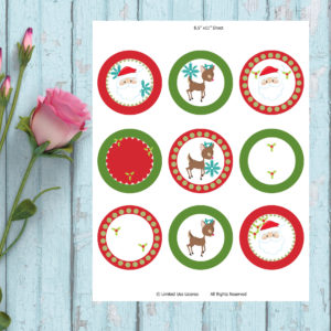 Christmas-Cupcake Toppers