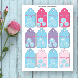 Spa Party-Printable Thank You Tags