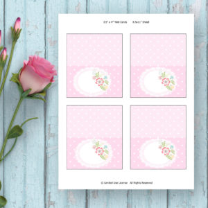 fairy birthday party-Tent cards