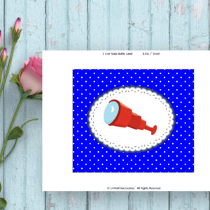 Pirate Boy-Soda Water Label