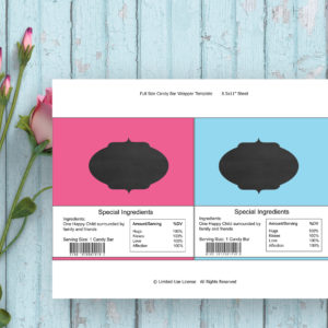 Spa Party-Candy Bar Wrappers