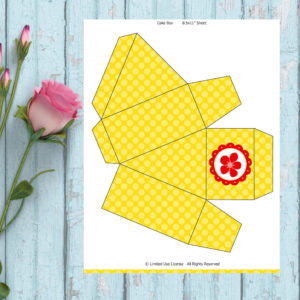 Baking Party-Yellow Favor Boxes