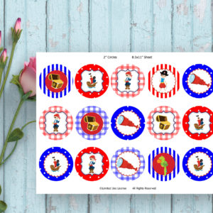 Pirate Boy-Cupcake Toppers