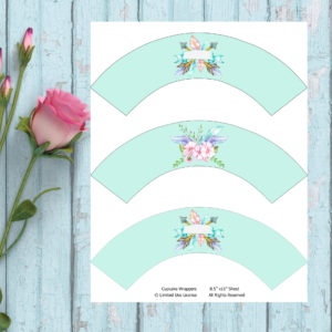Boho Chic-Cupcake Wrappers