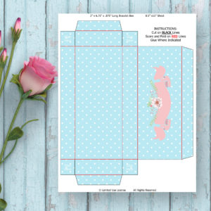 fairy birthday party-Favor box