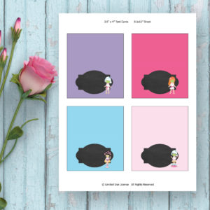 Spa Party-Tent Cards