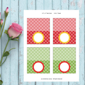 Baking Party-Tent Cards