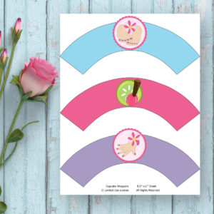 Spa Party-Cupcake Wrapper