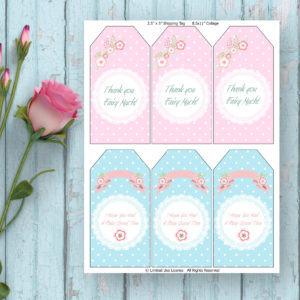 fairy birthday party-Printable Thank You Tags-Thank you fairy much