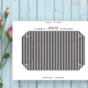 Pirate Girl-Hot Dog Tray-Black