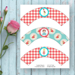 Picnic Birthday Party-Cupcake Wrappers