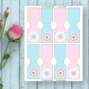 fairy birthday party-Necklace Tags