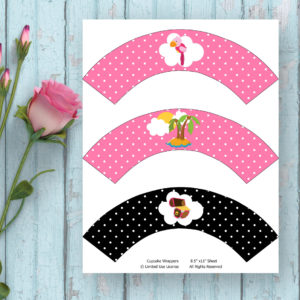 Pirate Girl-Cupcake Wrappers