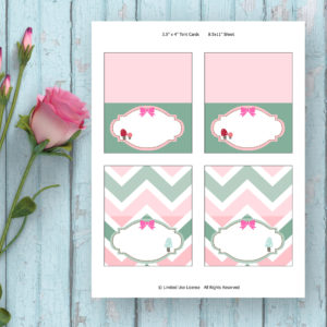 Woodland Birthday Party-Printable Tent Cards