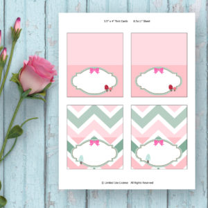 Woodland Birthday Party-Printable Tent Cards