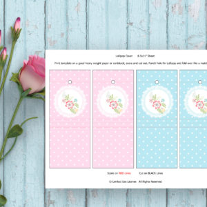 Fairy birthday party-Lollipop Cover