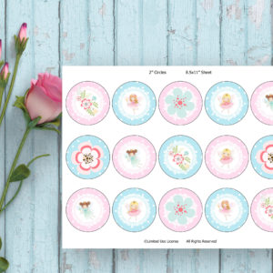 fairy birthday party-Cupcake Topper