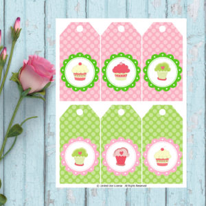 Cupcake Party-Printable Tags
