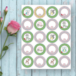 Woodland Party-Cupcake Topper