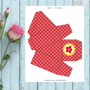 Baking Party-Red Favor Boxes