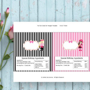 Pirate Girl-Full Size Candy Bar