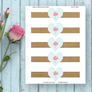 Valentine's Day Printables-Napkin Rings