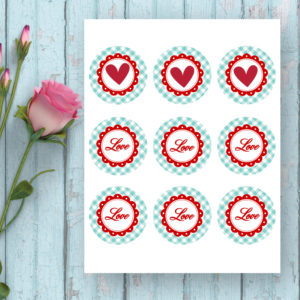 Valentine's Day Printables-Cupcake Toppers