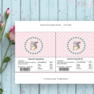 Woodland Party-Full Size Candy Bar Wrappers