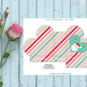 Christmas-Heart Shape Favor Box