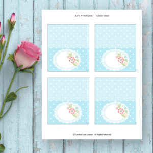 fairy birthday party-Tent cards