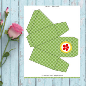 Baking Party-Green Favor Boxes