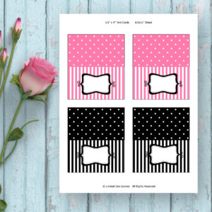 Pirate Girl-Tent Cards