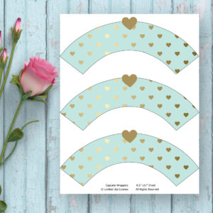 Valentine's Day Printables-Cupcake Wrapper