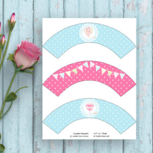 Air Balloon Party-Cupcake Wrapper