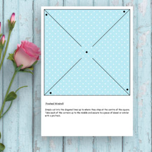Light Blue Dots-Medium Pinwheel