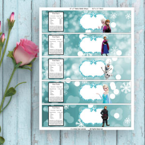 Frozen-Water Bottle Wrapper Sparkling Frame