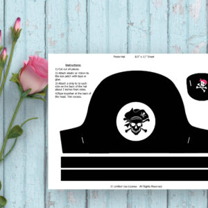 Pirate Party-Printable Pirate Hat And Eye Patch