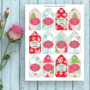Christmas-Printable Thank You Tags