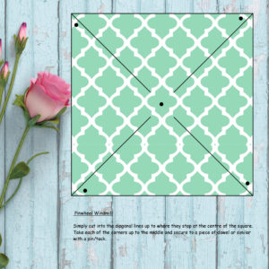 Babushka Party-Large Pinwheel-Green