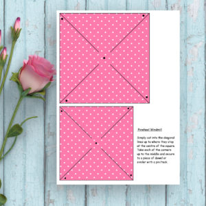 Pink Dots Pinwheel Decoration-Medium & Small