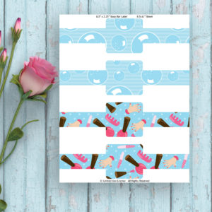 Spa Party-Soap Bar Label