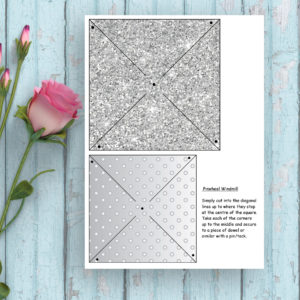 Frozen-Pinwheel Decoration Sparkling Silver