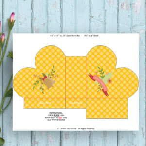 Christmas-Heart Shape Favor Box-Orange