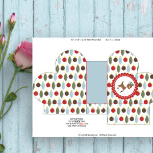 Christmas-Heart Shape Favor Box