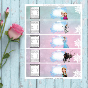 Frozen-Water Bottle Labels