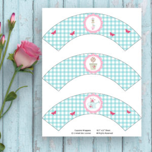 Chic Garden-Cupcake Wrapper