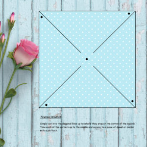 Light Blue Dots-Large Pinwheel